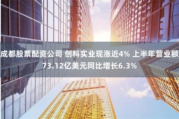 成都股票配资公司 创科实业现涨近4% 上半年营业额73.12亿美元同比增长6.3%